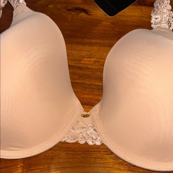 NWT Natori Nude Lace Detail Molded Cup Bra 36 C - Picture 3 of 4